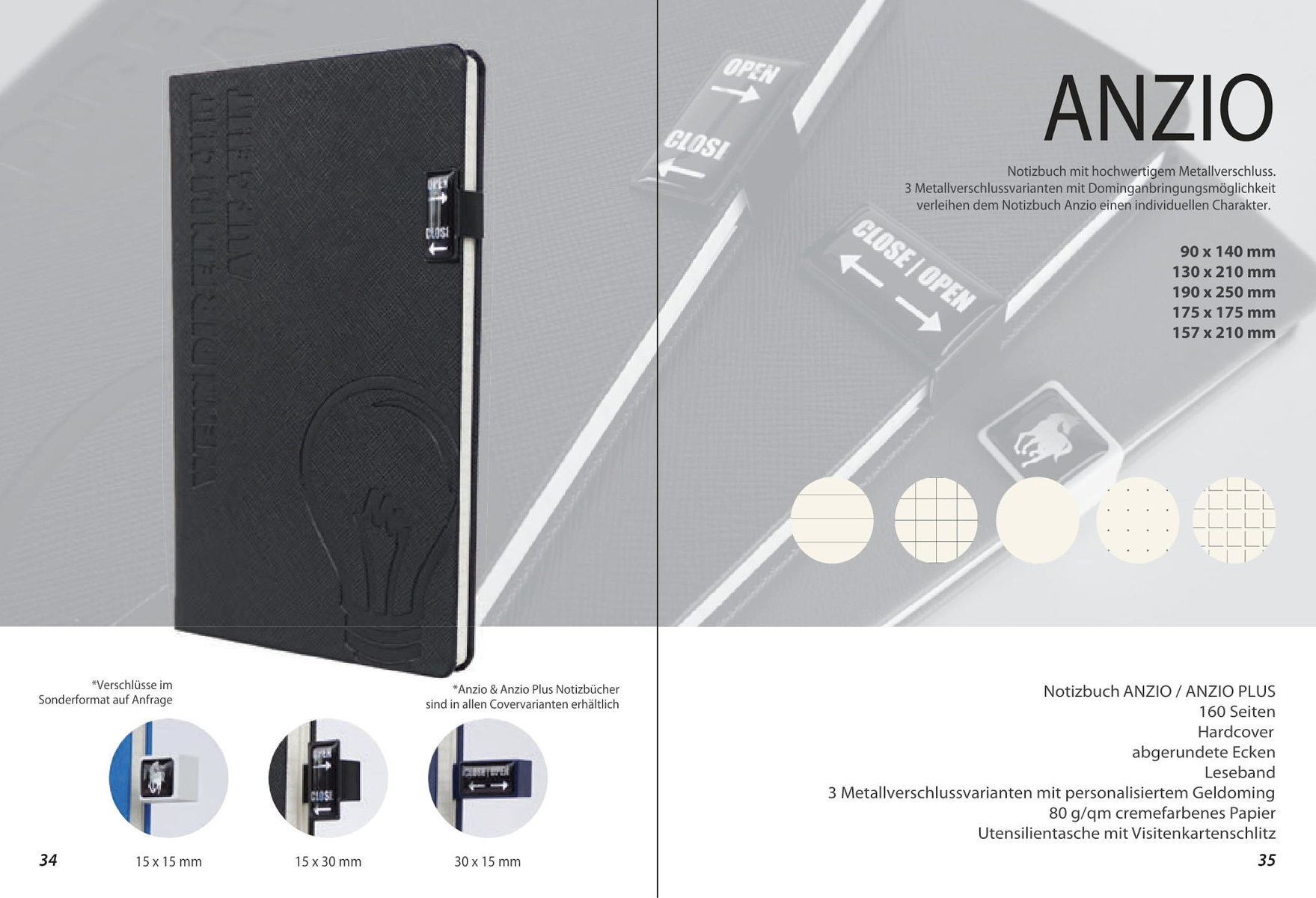 Notizbuch „Anzio“ von MinT Products