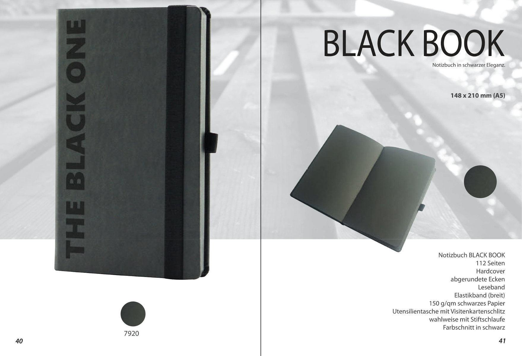 Notizbuch „Black Book“ von MinT Products