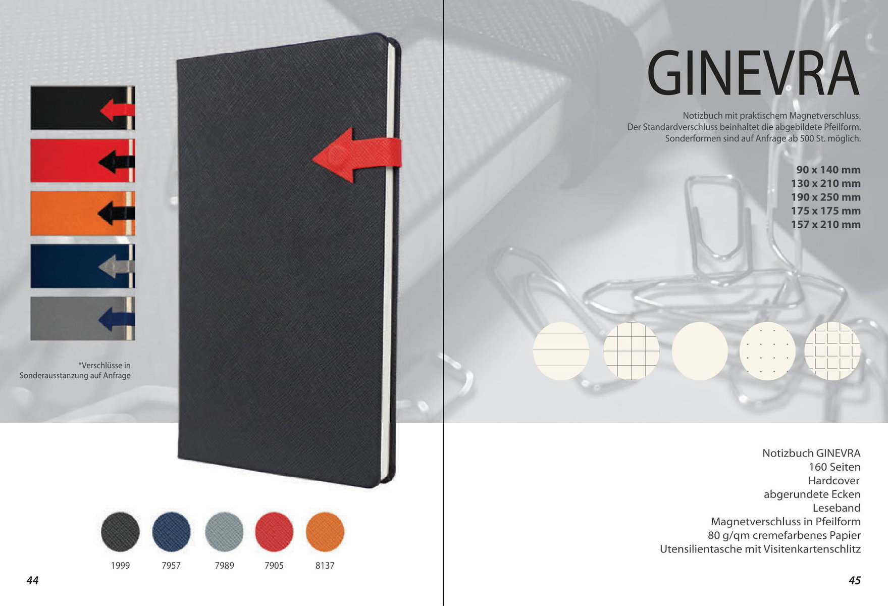 Notizbuch „Ginevra“ von MinT Products