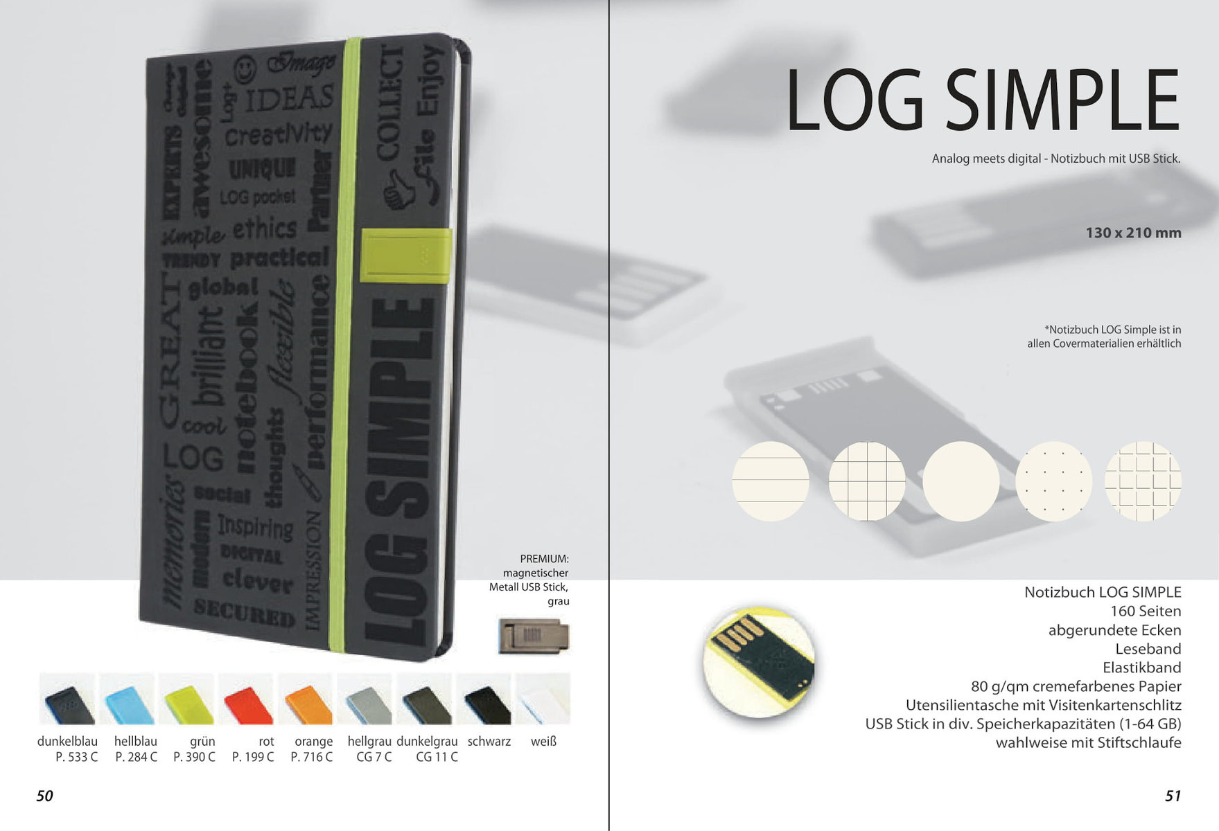 Notizbuch „Log Simple“ von MinT Products