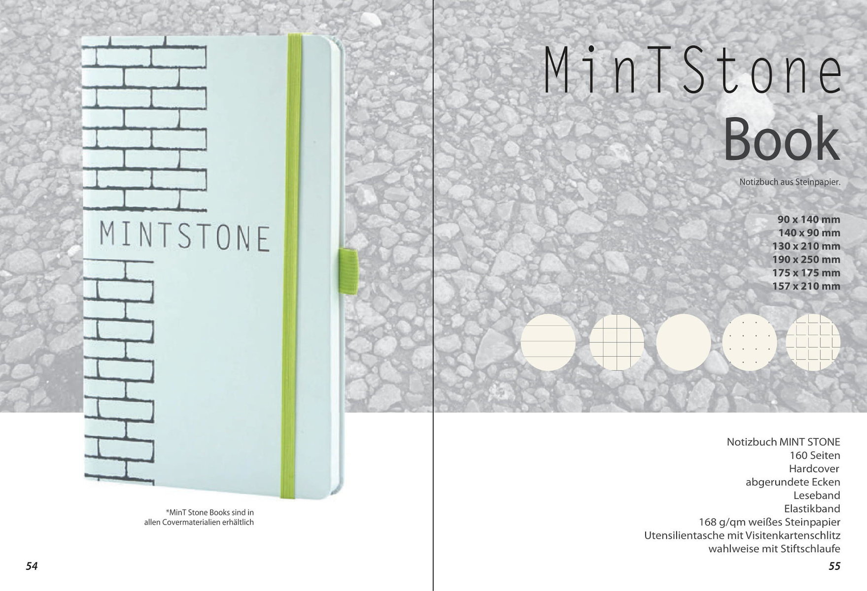 Notizbuch „MinTStone Book“ von MinT Products