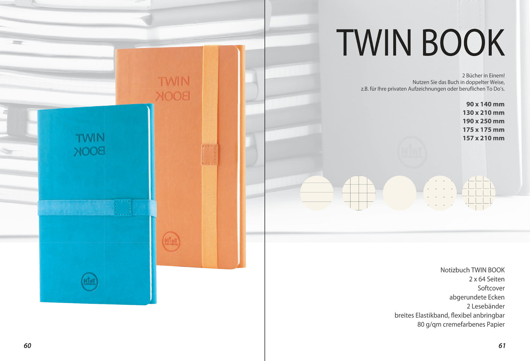 Notizbuch „Twin Book“ von MinT Products