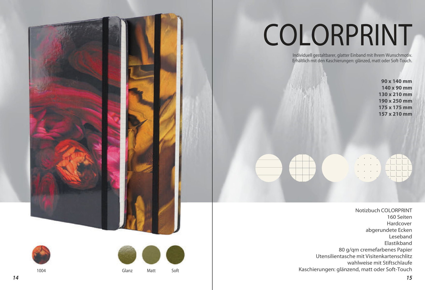 Notizbuch „Colorprint“ von MinT Products