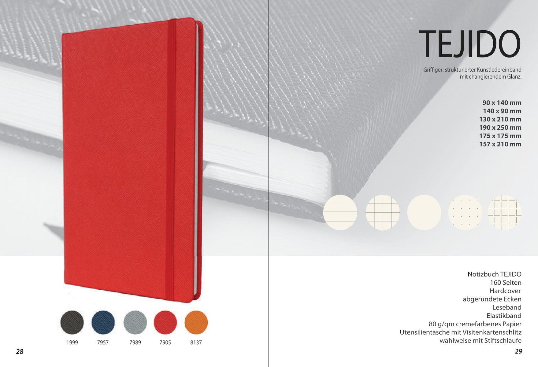 Notizbuch „Tejido“ von MinT Products