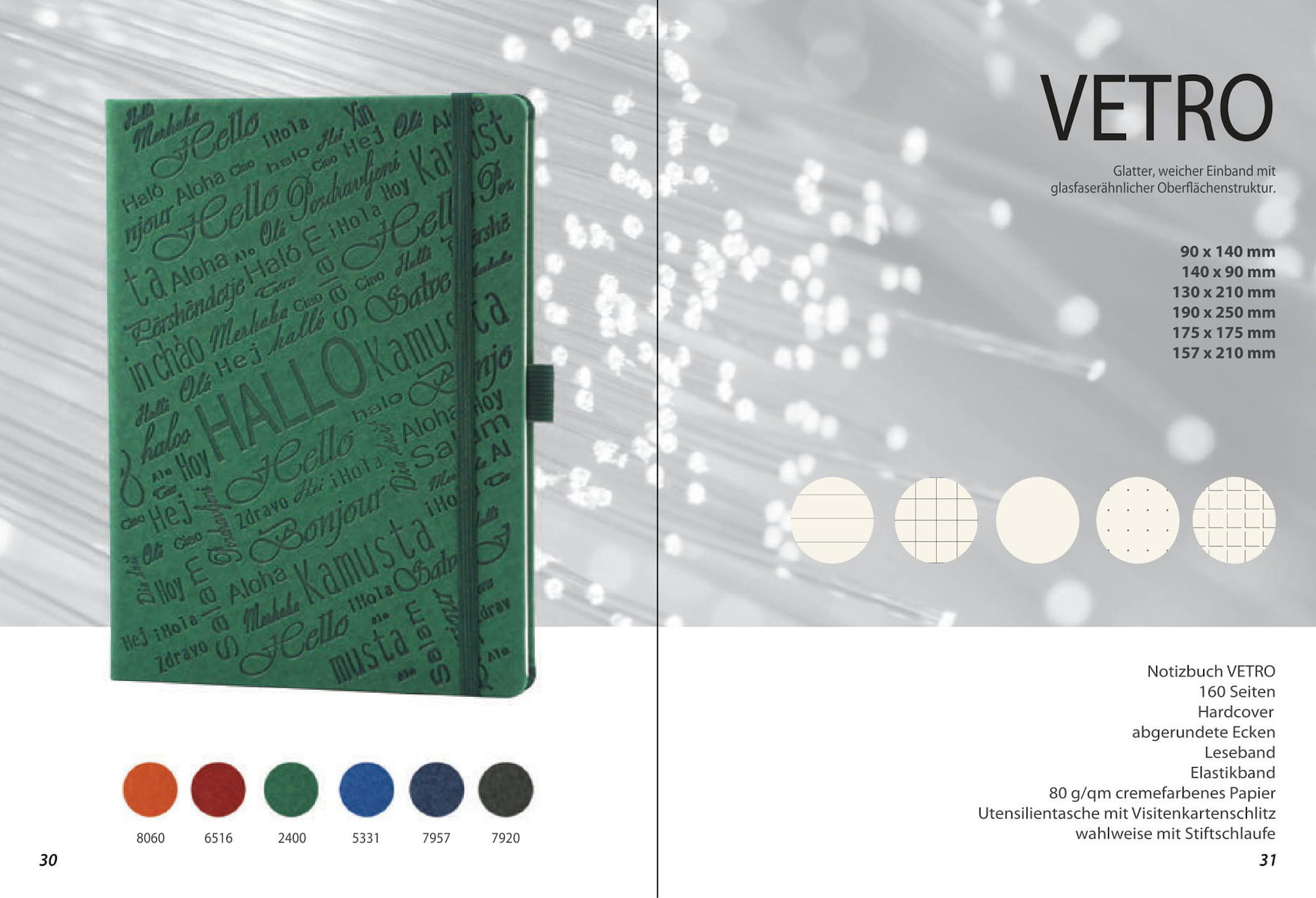 Notizbuch „Vetro“ von MinT Products